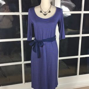 Everly striped scoop neck t-shirt dress